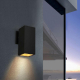 Cerdeco 18143TZ Brandon 1-Light Outdoor Wall Lamp, Matte Black [UL Listed]    FLB01S