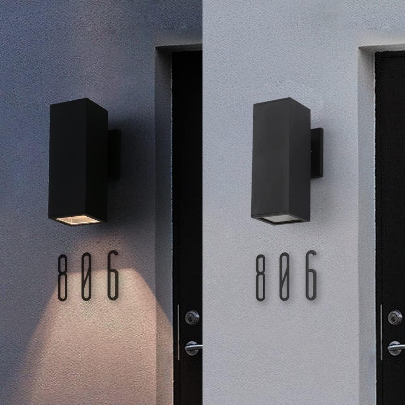 Cerdeco Brandon Aluminum Modern Outdoor Wall Light,10.75" Exterior Up or Down One Light Fixture Matte Black [UL Listed]