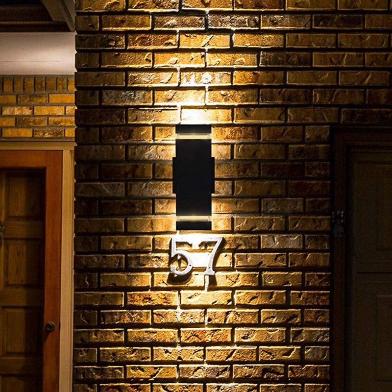 Cerdeco 28659TN Outdoor LED Wall Light, 2700K Warm White Light, Matte Black Painted Porch Light   MLB01