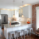 Cerdeco GP67337 1-Light Pendant Light, Satin Nickel Finished, Frosted Glass Shade, UL Listed, Modern Kitchen Light   PSL02