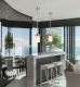 Cerdeco GP67337 1-Light Pendant Light, Satin Nickel Finished, Frosted Glass Shade, UL Listed, Modern Kitchen Light   PSL02