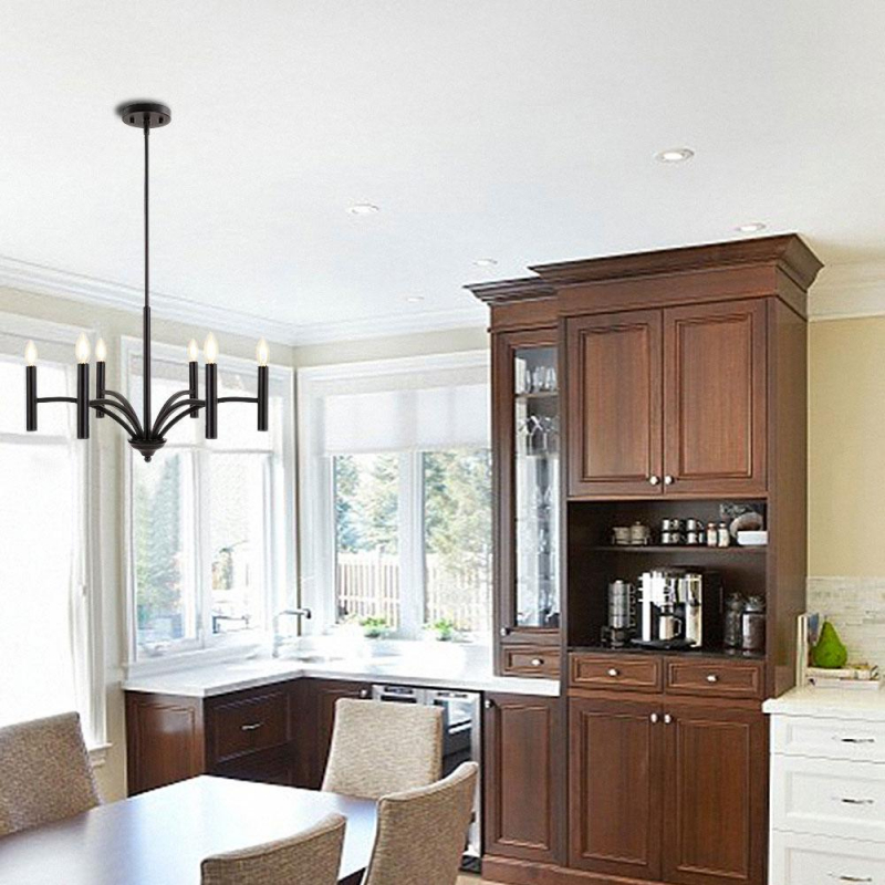 Cerdeco 58550UK 6 Lights Pendant Light Modern Kitchen Pendant Light Fixture Oil Rubbed Bronze Finished [UL Listed]    BRP02