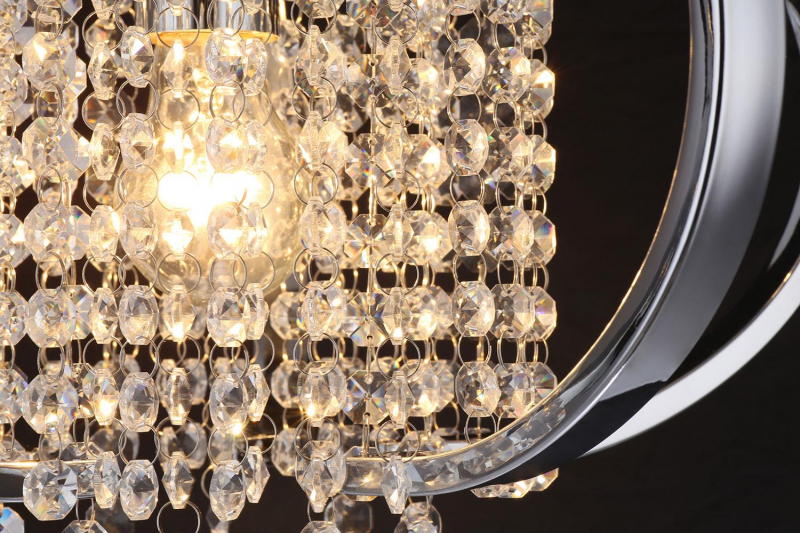 Cerdeco SC37889 Crystal Chandelier Subsize W16" X H8", UL Listed   SJ01