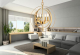 Cerdeco 4-Lights Sphere Chandelier Modern Pendant Light Golden Plated [UL Listed]   PCL04G