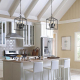 Cerdeco 37940BK Vintage Foyer Lantern, 4-Light Pendant Light, Matte Black [UL Listed]    JPR03